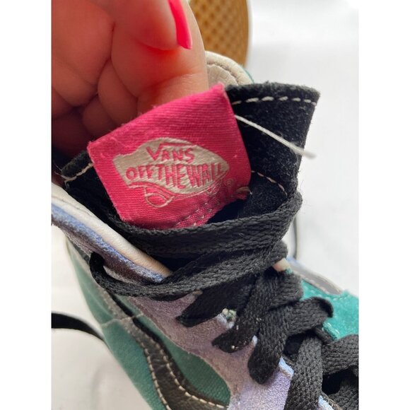 Vans Sk8 Hi Cadium Yellow/Tidepool High Top Skater Sneakers US Sz 7 - Picture 6 of 9